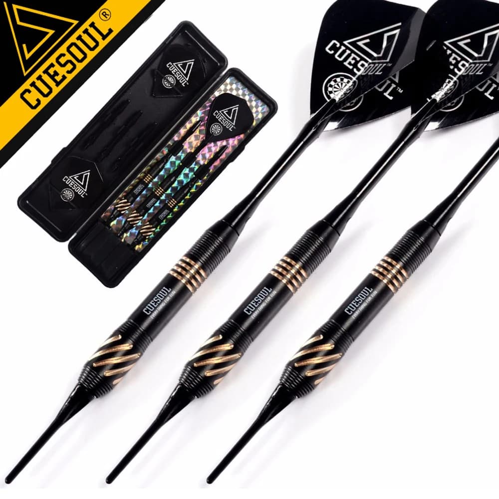 CUESOUL Professional Black Scorpion 16g Freccette con punta morbida Sport indoor