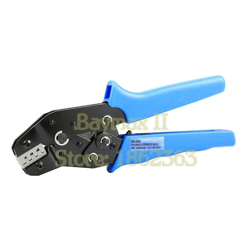 SN-28B Utensile per crimpare pin 2,54 mm 3,96 mm 28-18awg 0,1-1,0 mm2 per terminali Dupont con set di fustelle per elettrodi di filo