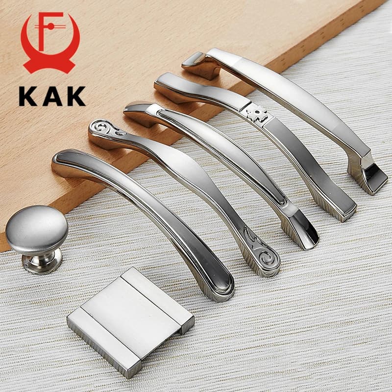 KAK Maniglie per mobili moderne in lega di zinco Maniglie per porte dell'armadio da cucina Maniglie per cassetti Maniglie per guardaroba Maniglie per mobili Hardware