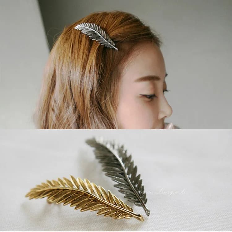 Fermagli per capelli per ragazze Fermagli per ragazze a forma di foglia femminile Copricapo Barrette Forcina per capelli Ornamento per capelli Accessori per capelli per donna
