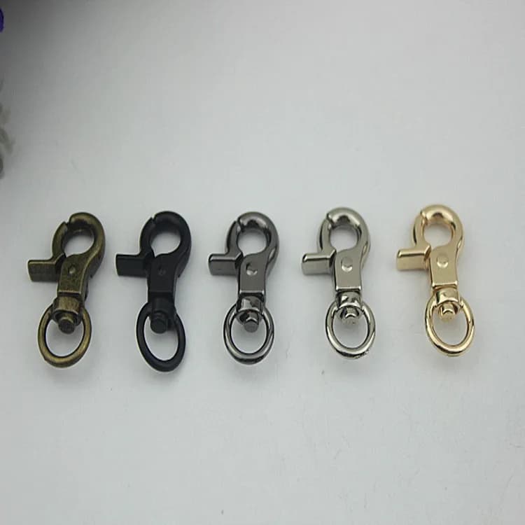 10PCS 9 millimetri Fibbie In Metallo Per Il Sacchetto del Cane Del Gatto Collare Aragosta Catenacci Schiocco della Parte Girevole Ganci Per Zaini Cinghie Portachiavi accessori FAI DA TE