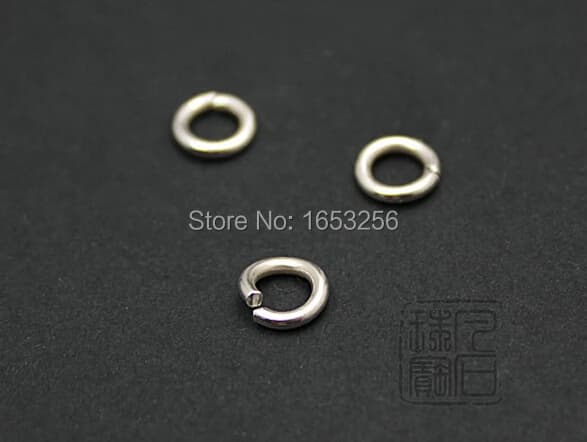 Lot of 1000 pieces of thin open rings in stainless steel from 0.8*5 mm, connectors for DIY jewellery