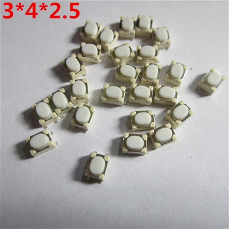 1000 Pz 3*4*2.5 Microinterruttore Tattile Pulsante Auto Interruttore A Chiave Pulsante Per Auto Flip Chiave A Distanza M176