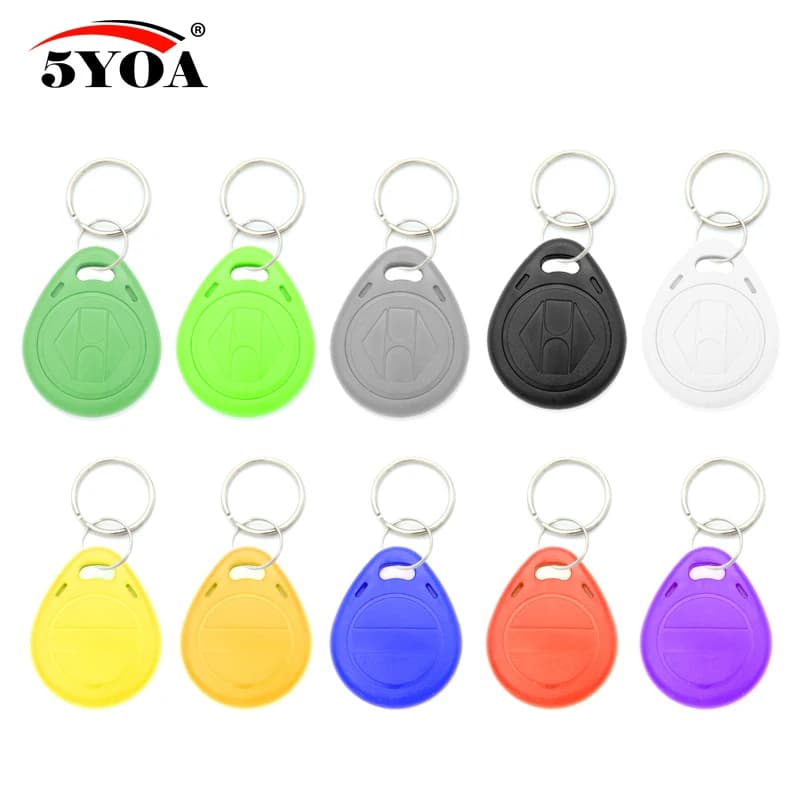 50 pcs EM4305 T5577 Copy Rewriteable Rewrite EM ID remote controls RFID Tag Keychain Paper 125 KHZ Near Token Badge Duplicate