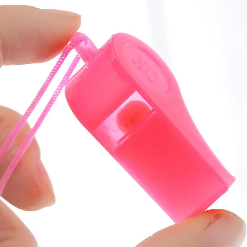 Fischietti con cordino per giochi educativi, fischietti in plastica 2021, giocattoli regalo per bambini, fischietti per arbitri