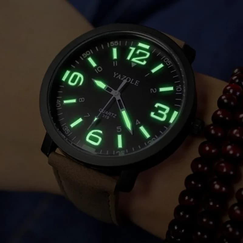 YAZOLE Luminoso Della Vigilanza Degli Uomini Della Vigilanza Casual di Sport Orologi degli uomini di Modo Della Vigilanza di Sesso Maschile Orologio Erkek Kol Saati Reloj Hombre Calda vendita