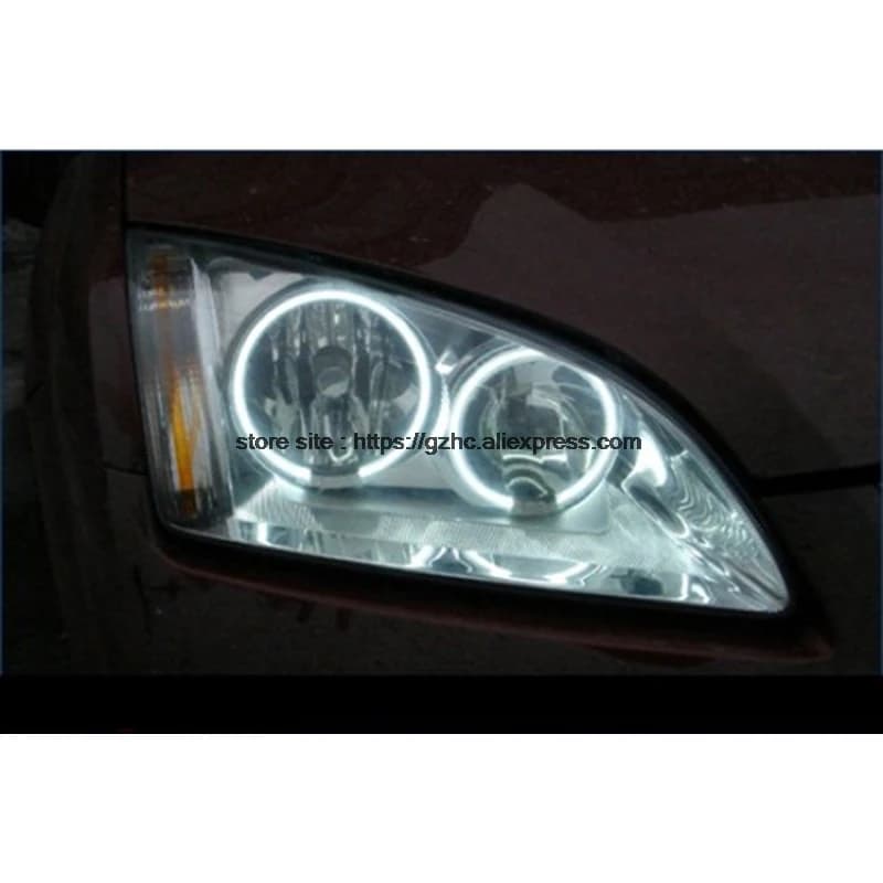 Per Ford Focus II Mk2 2004 2005 2006 2007 2008 Ultra Bright Day Light DRL CCFL Angel Eyes Demon Eyes Kit anello bianco caldo