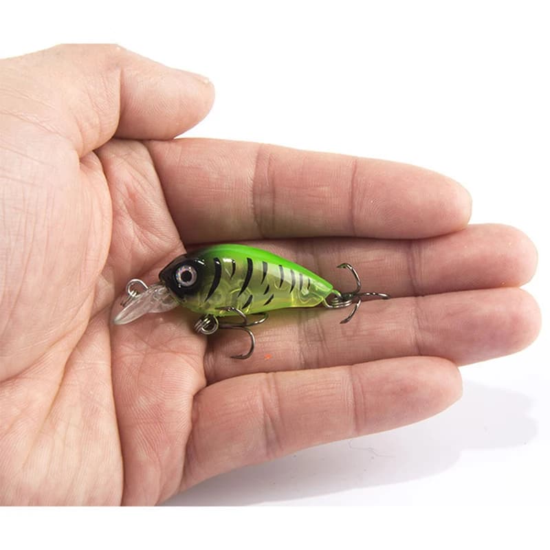 1 pz 4cm 4.5g nuoto pesce esca da pesca artificiale Hard Crank Bait topwater Wobbler giappone Mini Fishing Crankbait Lure