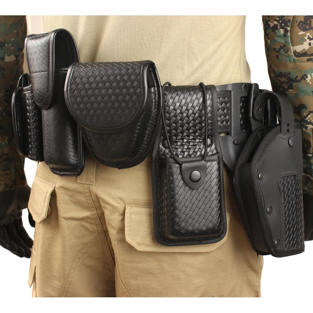 ROCOTACTICAL Police Kit di perforazione per cintura da 10 pezzi include custodia per manette per cintura di servizio supporto per Radio supporti per cintura MK4 custodia da basket