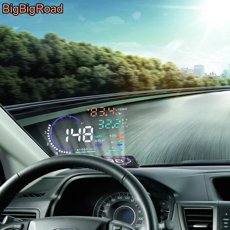 Auto HUD Parabrezza Proiettore Per Jaguar S-Type E-Pace X-Type F-Pace XEL XFL Per Toyota Fortuner SW4 Innova RAV4 Head Up Display