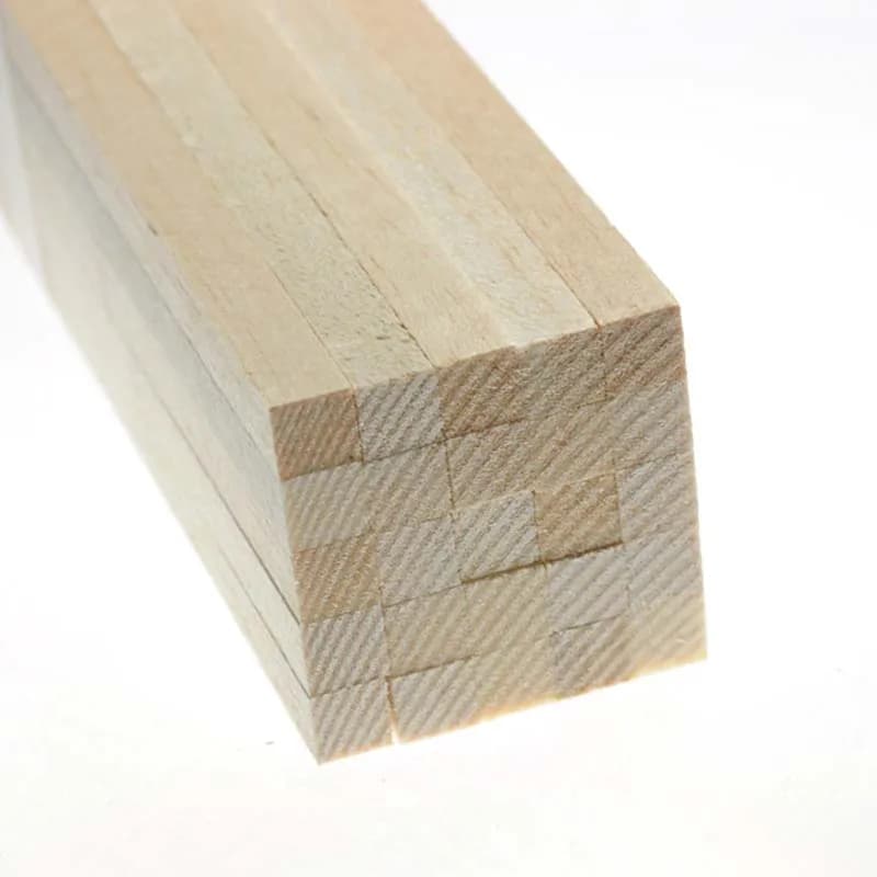 Square bar 2-20 mm long 250 mm for the construction of aircraft models, DIY handicrafts for RC aircraft