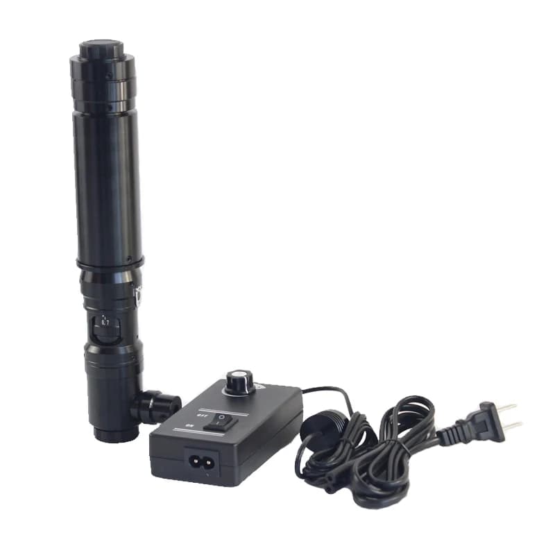 Telecamera industriale 400X 800X 1400X ottica a luce coassiale microscopio zoom monoculare attacco C obiettivo per telefono Touch LCD ITO PCB controllo