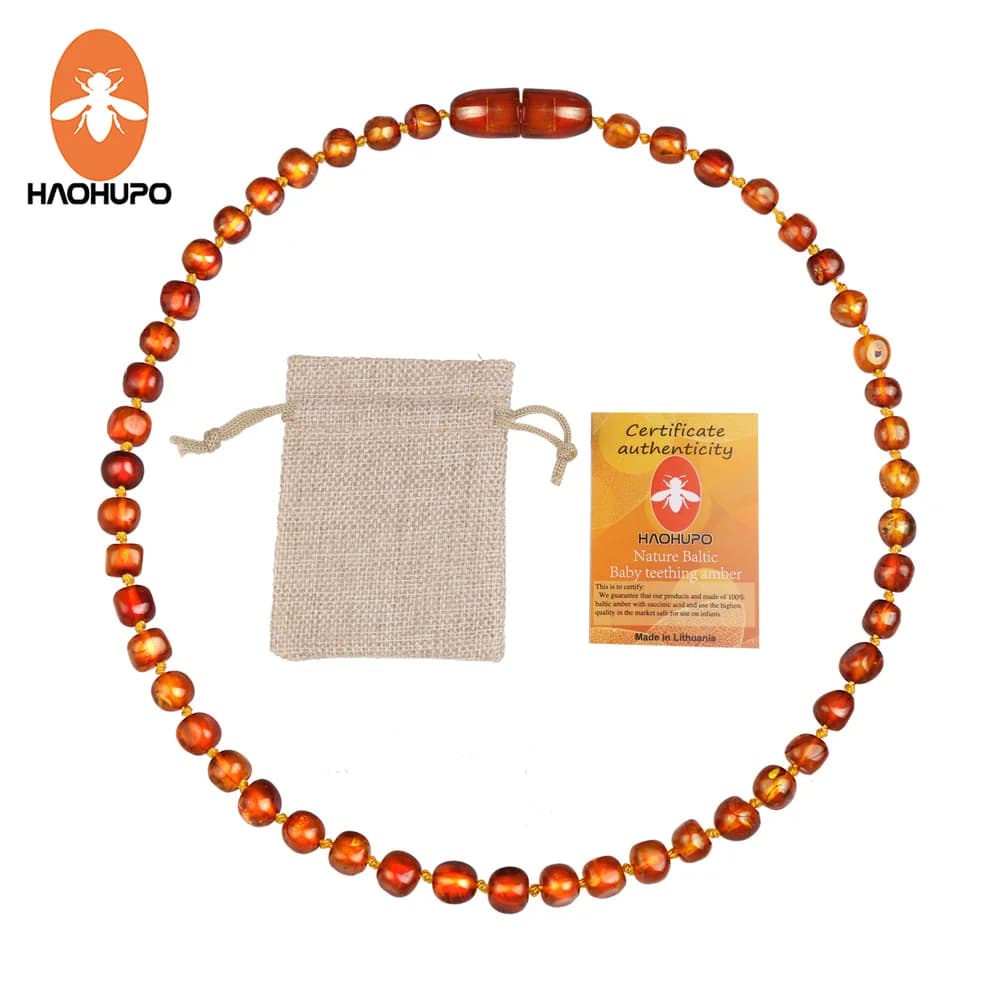 Collana in Ambra Lucida di Grado A, 5 Colori, Ambra Baltica con Chiusura a Ferro di Cavallo, Gioiello Artigianale, Regalo di San Valentino o Compleanno per Donne, Certificato