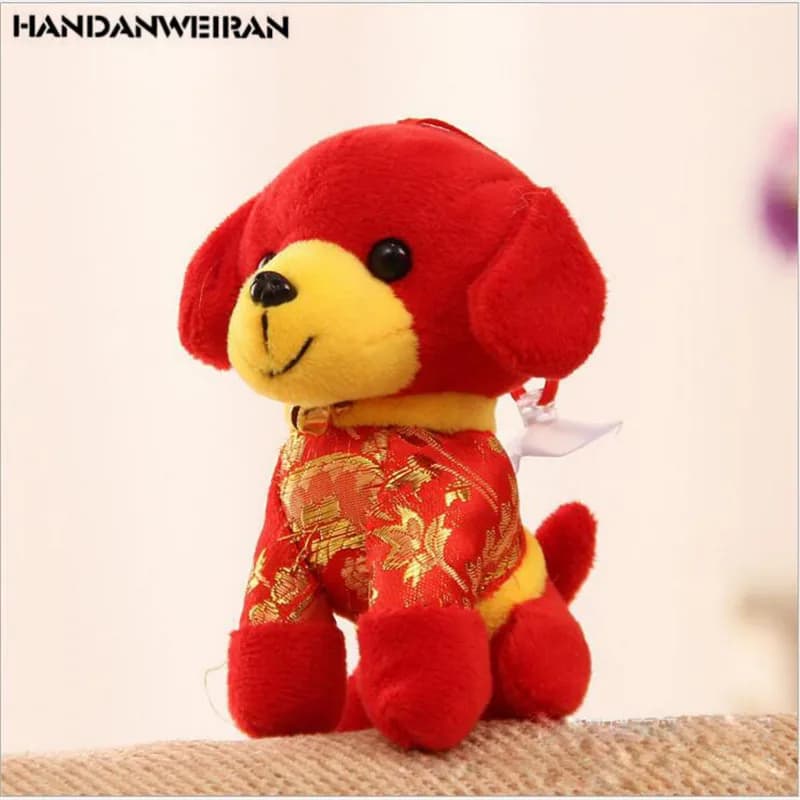 1 Pezzo Peluche Cane Stile Cinese, Mascotte Cucciolo, Ciondolo, Giocattolo Morbido per Bambini, Regalo per Matrimoni e Occasioni Speciali