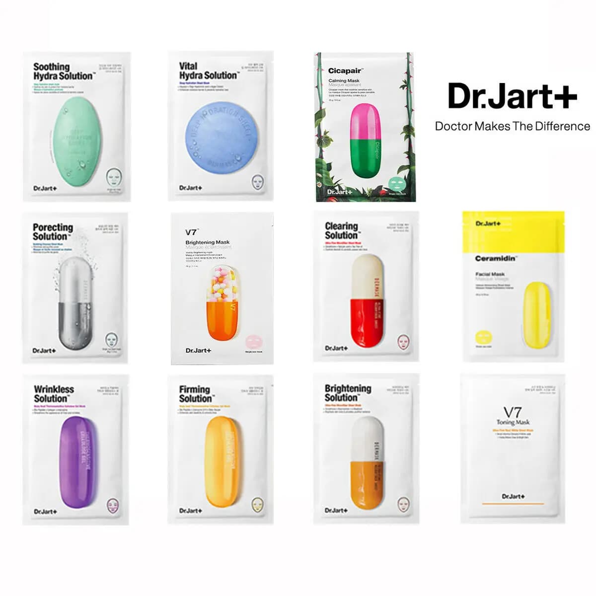 Dr.Jart+ Dermask Sheet Mask Hydrating Face Treatment Facial Exfoliating Peeling Korea Cosmetics 1pc
