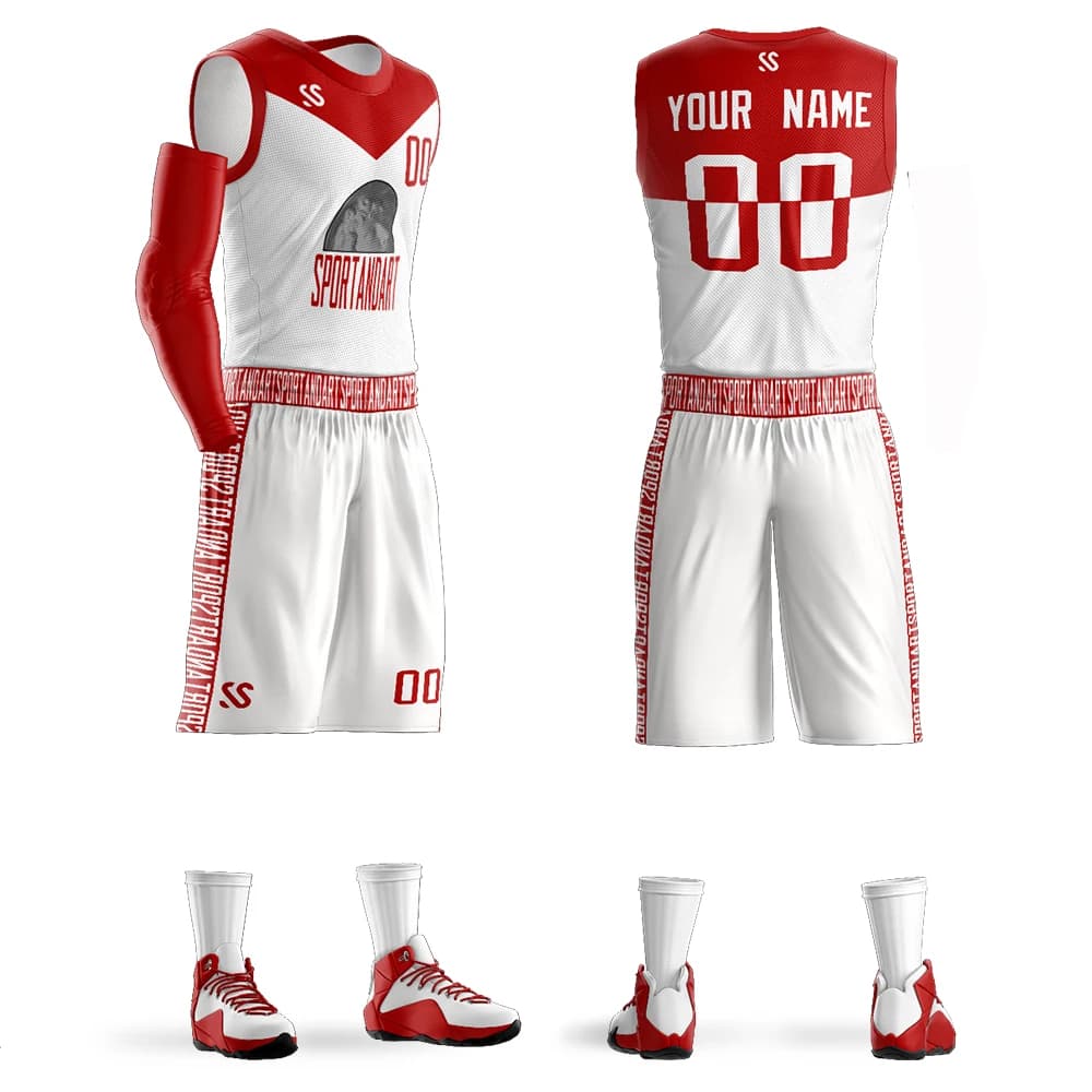Maglie da basket personalizzate Set da basket Abbigliamento per adulti Tuta sportiva da squadra traspirante Abbigliamento sportivo senza maniche Uniformi fai da te