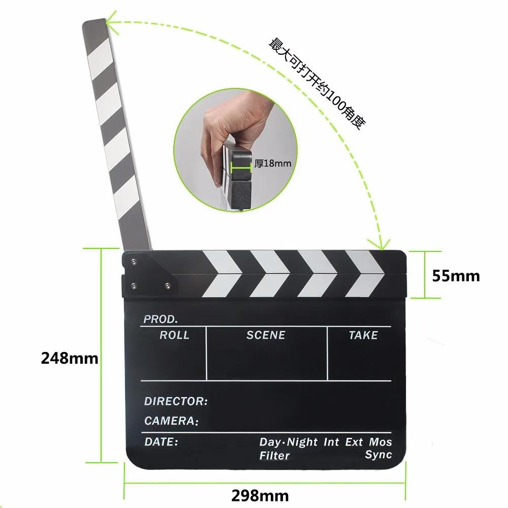 Big size Photogrpahy Puntelli nero film Ciak Regista TV Film Cut Movie Azione bordo pellicola Scena Clapper clap Slate