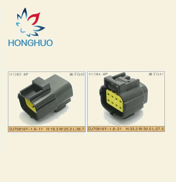 8 Pin 174984-2 174982-2 Connettore e cablaggio per camion per auto impermeabile femmina e maschio