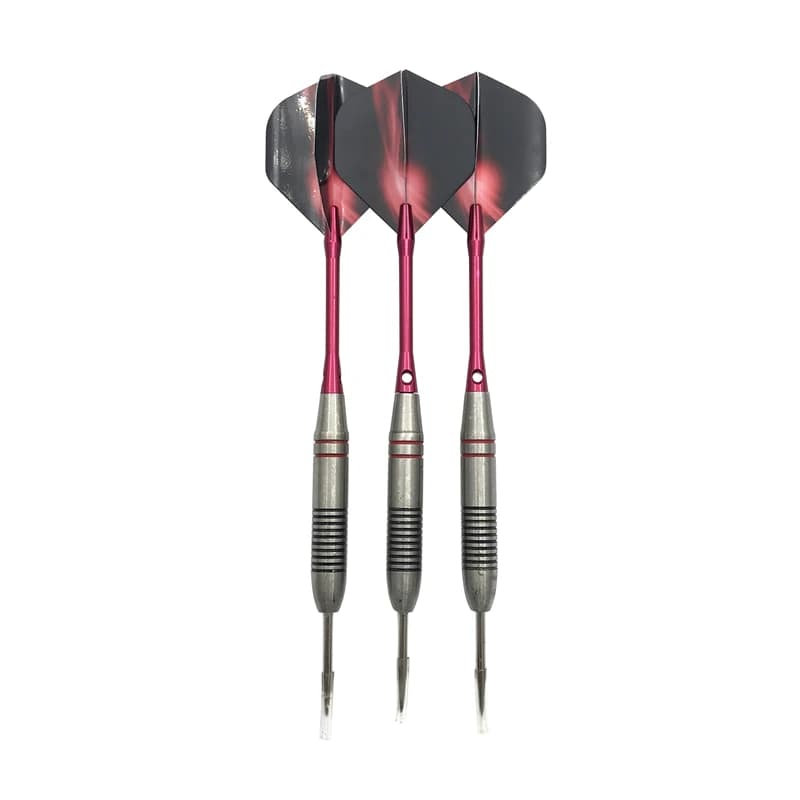Set di 3 Freccette Professionali in Acciaio Inox da 24g, con Asta in Lega di Alluminio e Corpo in Acciaio Inox per Giochi Sportivi