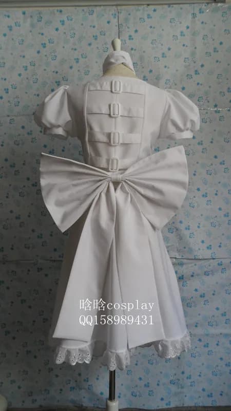 Alice: Madness Returns Costume cosplay abito bianco per donna festa personalizzata per Halloween e Natale per uomo donna
