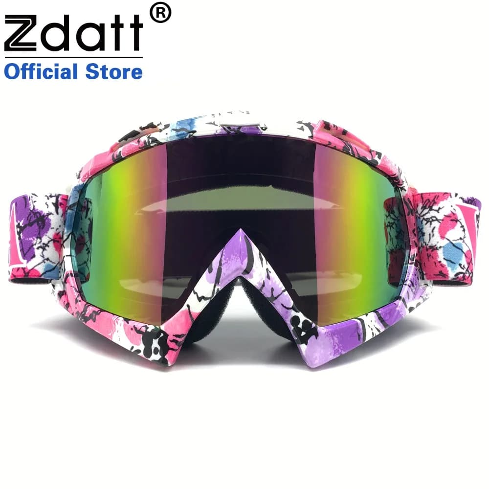 Zdatt Occhiali da motocross Occhiali Sport Occhiali da ciclismo MX Caschi da moto fuoristrada Occhiali da sci Occhiali da corsa per bici Gafas Moto
