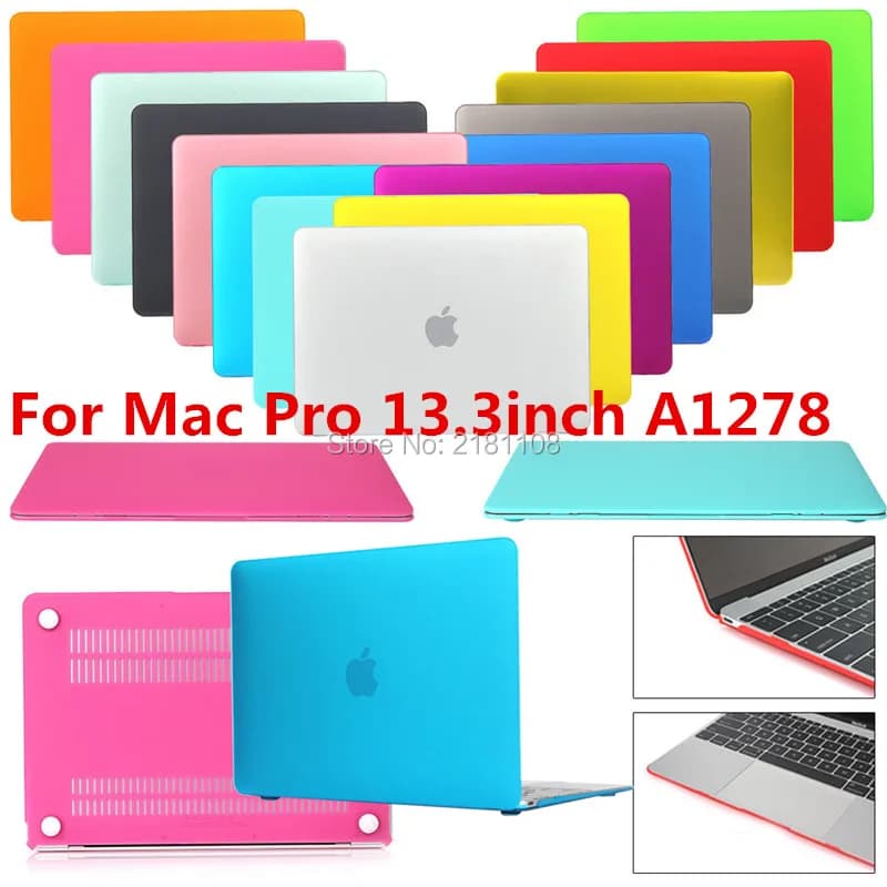 Custodia rigida gommata per laptop per MacBook Pro 13,3 pollici 13 A1278