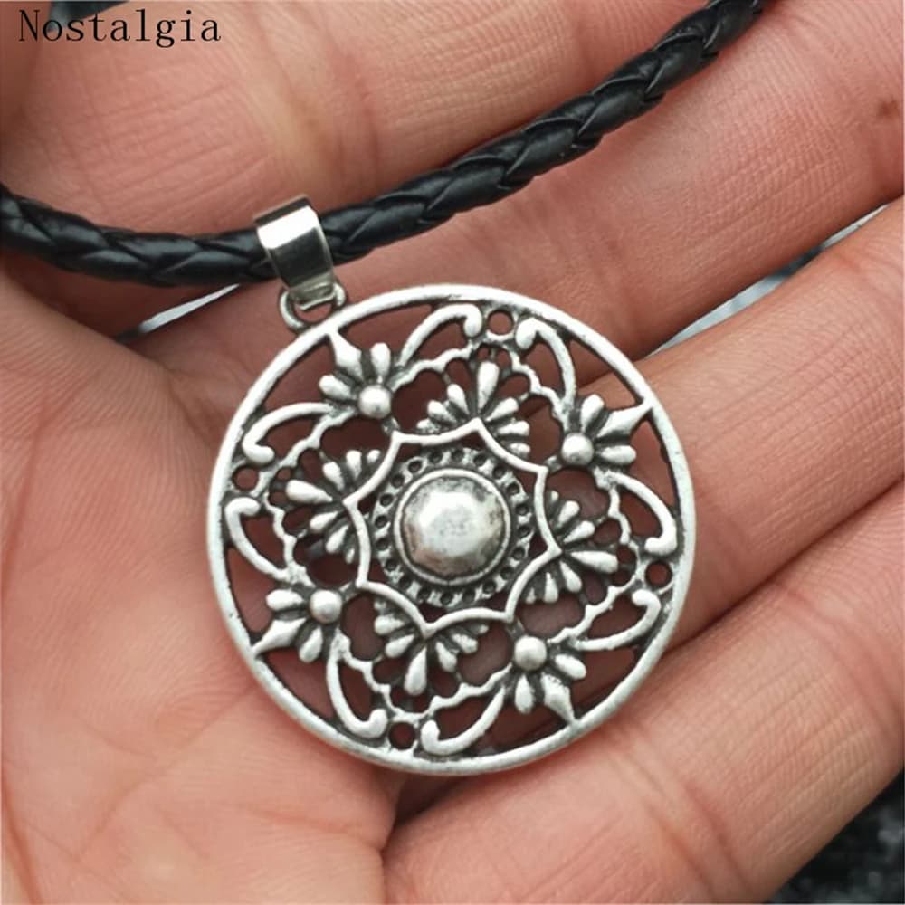 Pendant Amulet Viking Nostalgia Flower of Life Seeds of Life, Pendant Necklace, Fashion Jewelry Gift for Women Suppliers Dropshipping