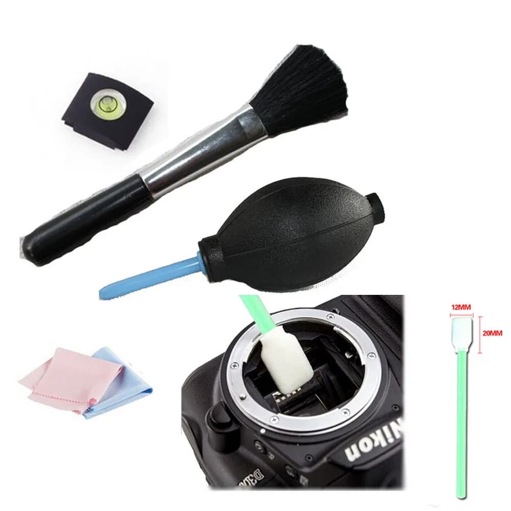 Foleto 5 In 1 spirit hot shoe Lens brush Kit di pulizia penna per fotocamera penna per la pulizia/lente In tessuto aeratore per canon nikon sony pentax