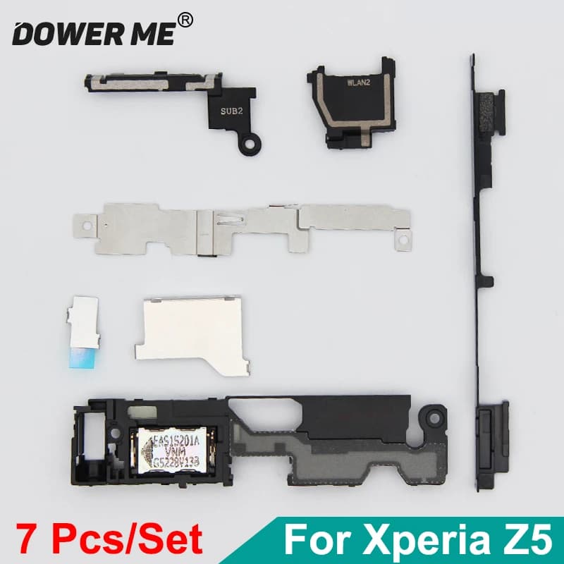 Dower Me Altoparlante Supporto Fibbia di Plastica di Piccole Dimensioni In Metallo Parti GPS Antenna WIFI Per Il Sony Xperia Z5 Z5Dual E6633 E6653 E6683 5.2"