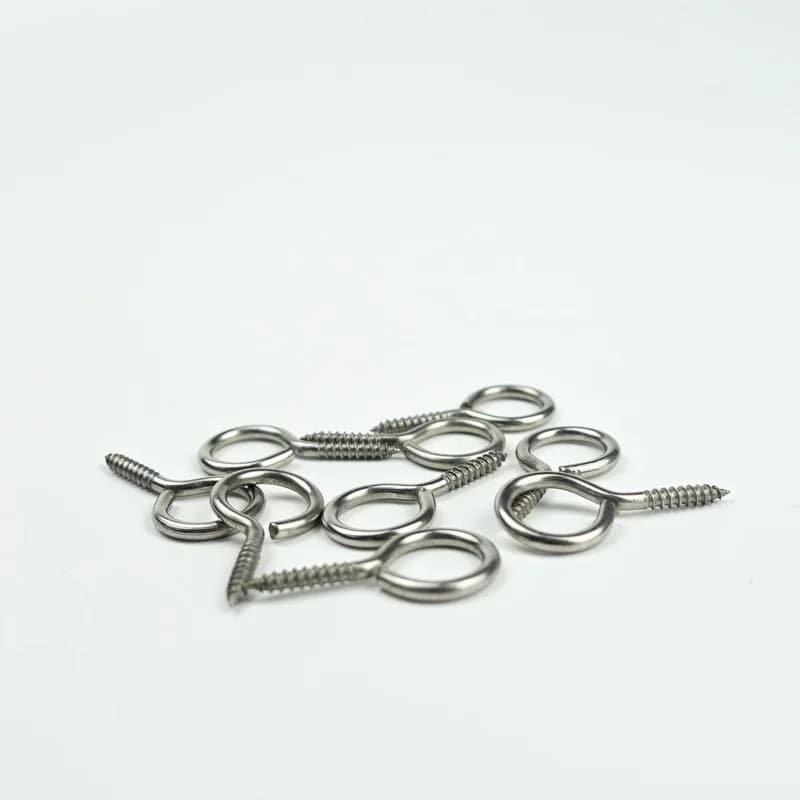 50 pcs 27mm Screw Ankle Bolt Stainless Steel Hook 304 Screw Occhio FAI DA TE Corda Accessories Frame Filo Merci Wood