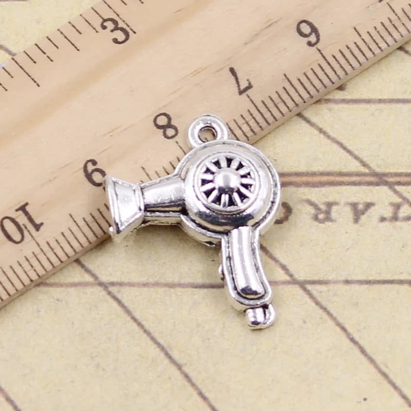 10pcs Charms Asciugacapelli Colpo 26x20mm Bronzo Tibetano Colore Argento Antico Dei Pendenti Monili Che Fanno FAI DA TE Fatti A Mano mestiere