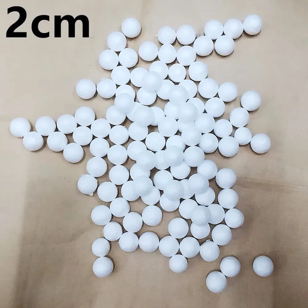 1cm 1.5cm 2cm 2.5/3cm White Modelling Polystyrene Styrofoam Foam Ball Decoration Supplies Decorative balls Filler Mini Beads