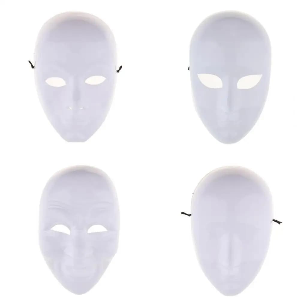 Maschere per costumi per accessori per decorazioni per feste Maschera non verniciata fai-da-te Maschera bianca vuota per travestimento