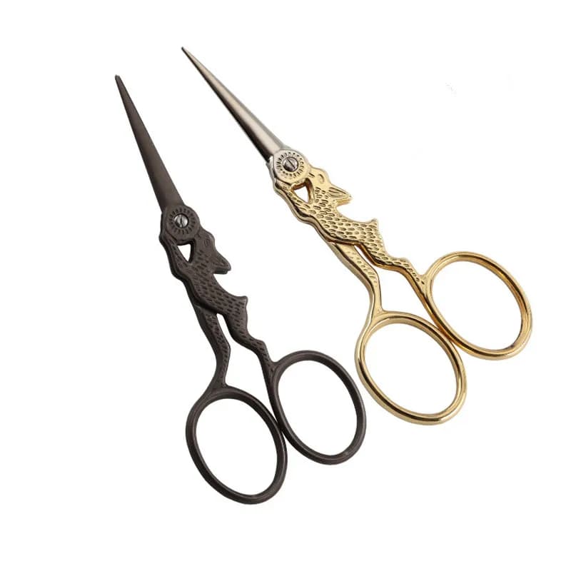 1Pcs 4 inch Vintage Antique Cross Stitch Steel embroidery Sewing Scissors Handicraft DIY