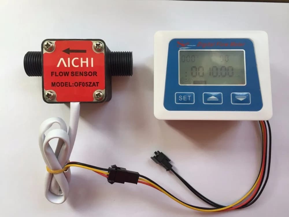 Digital Flow Meter+Aichi Oval Gear Flow Meter Sensor For Measuring Diesel Solene Benzine Petrol Oil Milk