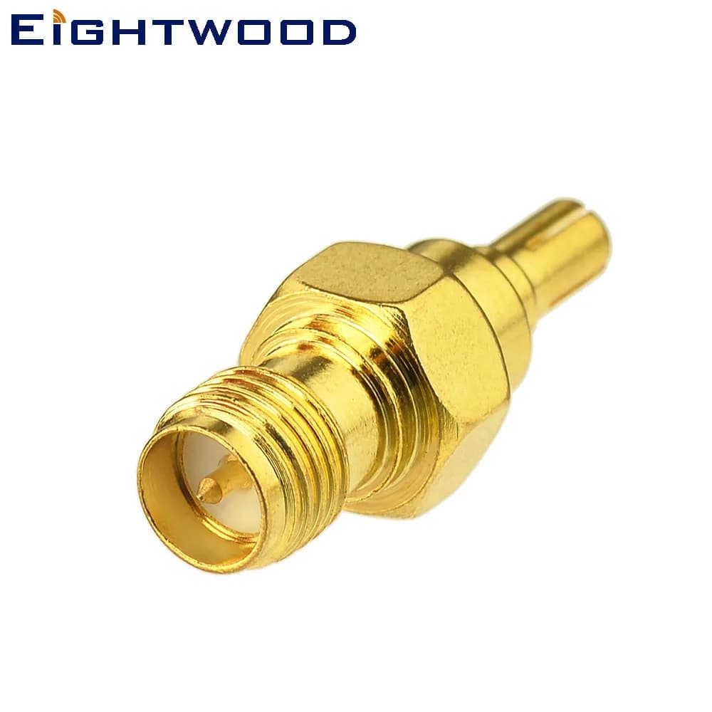 Adattatore Antenna Eightwood RP-SMA Jack (pin maschio) a Connettore CRC9 Maschio per Hotspot Mobile 4G LTE WiFi, Ripetitore e Amplificatore di Segnale