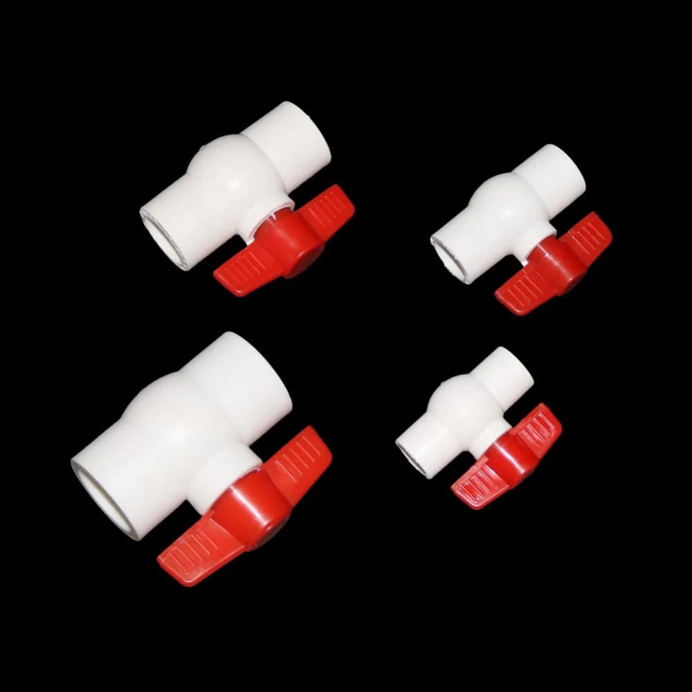 Water supply and drainage pipe Quick valve PVC 20/25/32/40mm Ball valve Water pipe fitting Industry Agricultural instruments 1 Pz