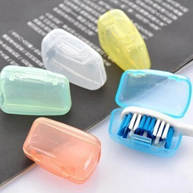 5 pz/set porta spazzolino portatile custodia da viaggio escursionismo campeggio custodia per spazzolino YKS salute protezione spazzolini da denti a prova di germe