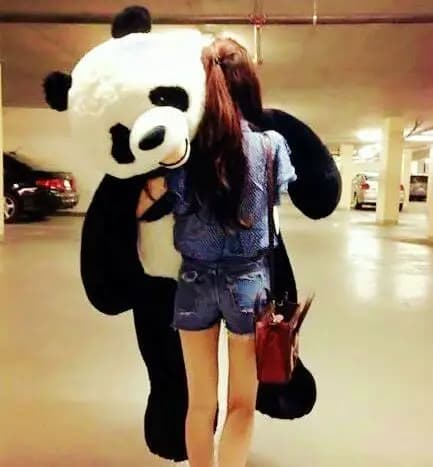 Giocattolo di peluche enorme da 175 cm, panda gigante di peluche, bambola panda, cuscino da abbracciare, regalo, San Valentino, regalo di Natale 0558
