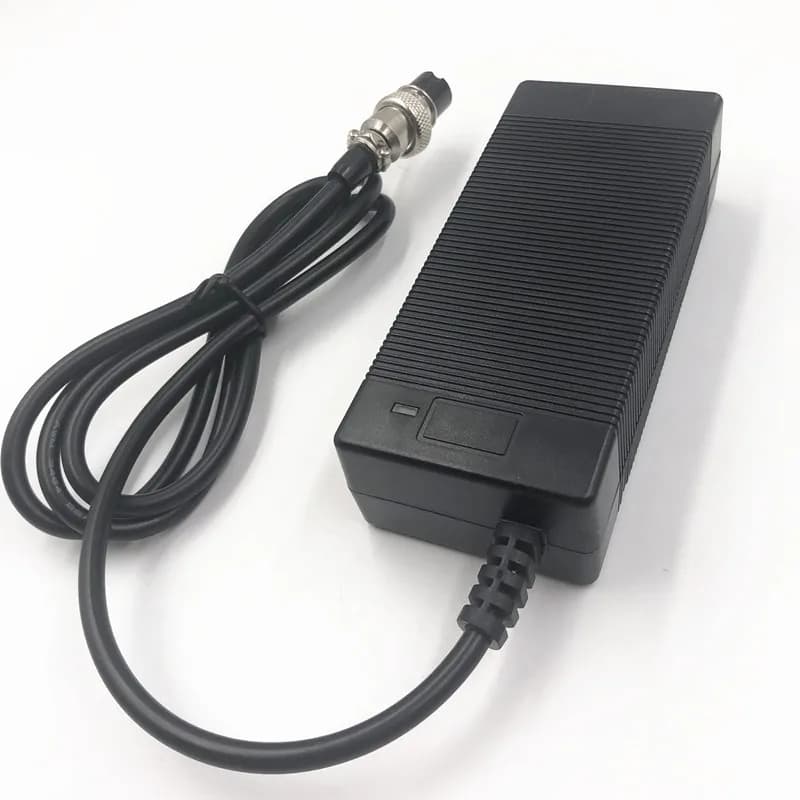 24V 2A lead-acid battery Charger Wheelchair charger golf cart charger 3-Prong Inline 12MM GX16 3pins Connector 100-240V