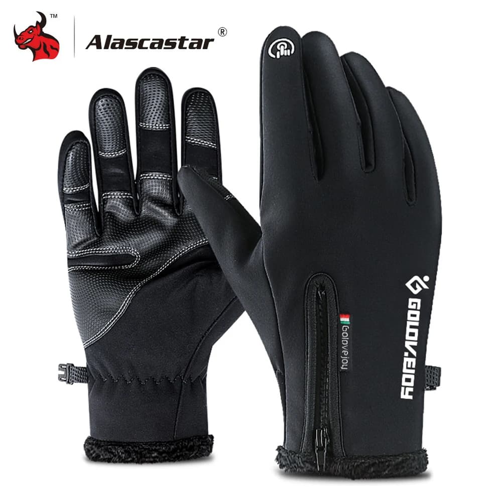 Guanti Da moto Inverno Caldo Impermeabile Antivento di Protezione Guanti Touch Screen Guanti Luvas In Caldo Pile Foderato Guanti