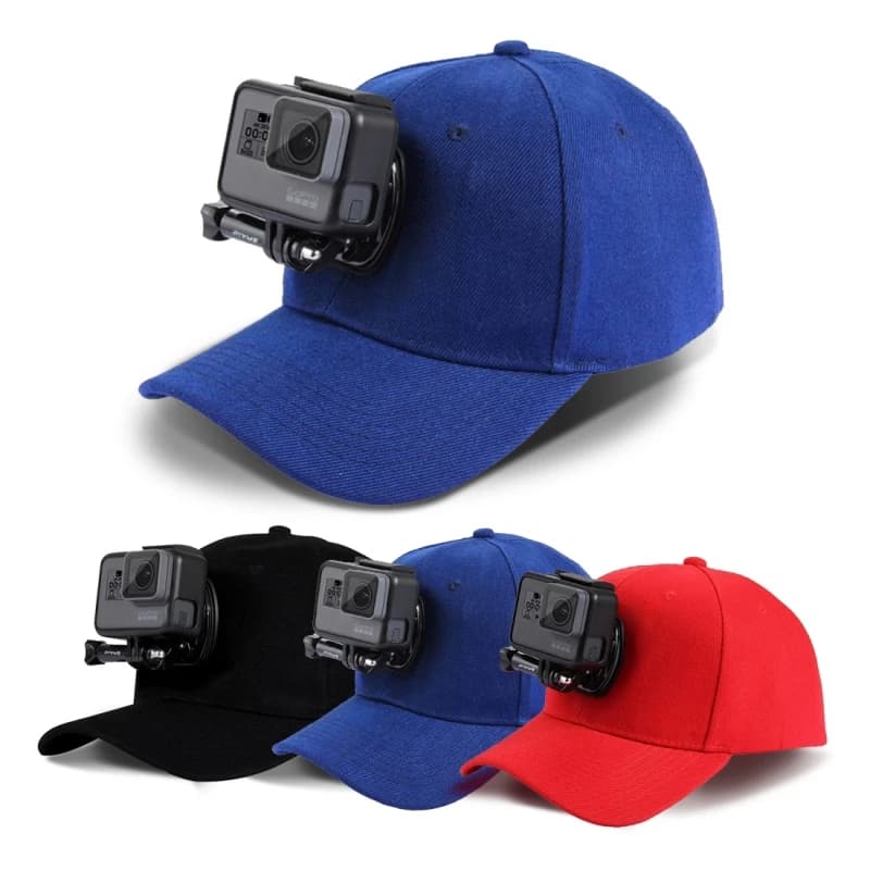 Cappello da Baseball PULUZ con supporto con fibbia a J-Hook per GoPro Action Camera Hero12 Hero11 HERO10 HERO9 HERO8 HERO7 6 5 4, DJI, Insta360