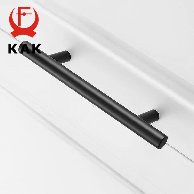 KAK 2 "~ 24" Porta della cucina T Bar Pull Maniglia dritta Manopole Cabinet Pull Diametro 10mm Maniglie in acciaio inossidabile Ferramenta per mobili