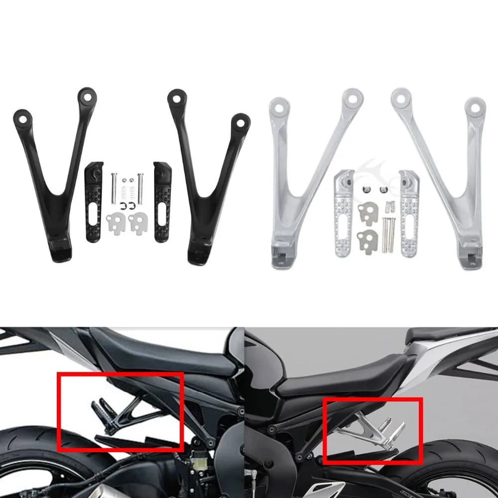 Moto posteriore passeggero poggiapiedi pedane pedali staffa per Honda CBR 1000RR 1000 RR 2008-2016