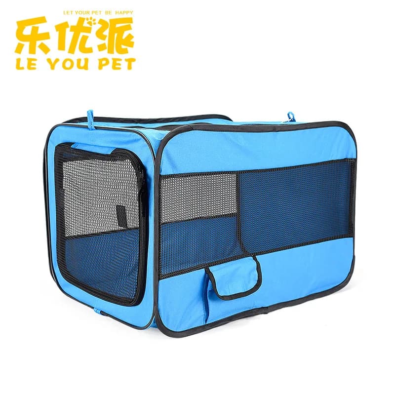 Recinzione per animali domestici di grandi dimensioni con tenda per animali domestici pieghevole in tessuto 600D Oxford brevettato leopardo