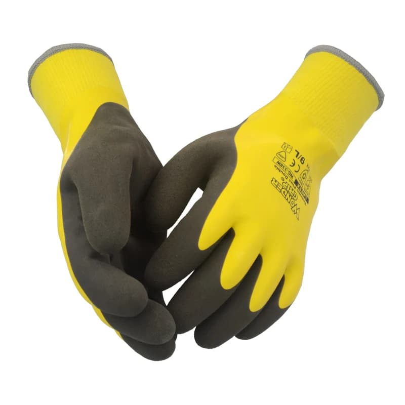 Guanto da lavoro di sicurezza in lattice termico Freeze Flex resistente all'olio isolato per alimenti Warm Winter Garden sci impermeabile Anti freddo Micro