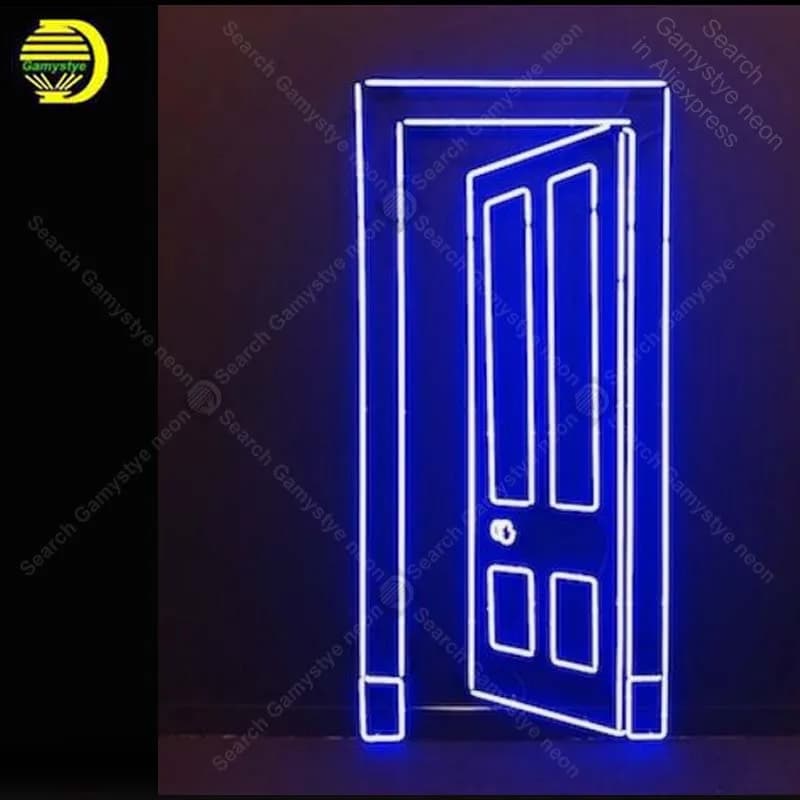 Insegna al neon per aprire la porta Lampadina al neon Insegna al neon per hotel artigianale Luci da parete per arte al neon Anuncio Luminos Lampadina Smart Light