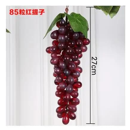 Set di Giocattoli da Cucina con Frutta Simulata, Grappolo d'Uva Artificiale in Schiuma, Giocattolo Decorativo Realistico per Bambini