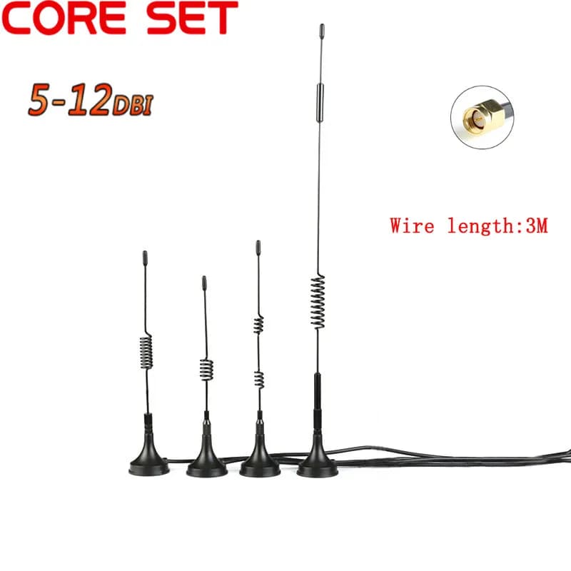 Ricevitore antenna Wifi antenna a ventosa ad alto guadagno 433MHZ 5DBI 7DBI 12DBI connettore maschio SMA per ripetitore wireless boost segnale radio