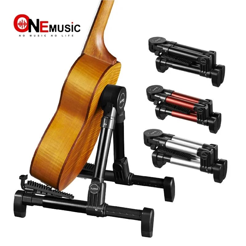 Pieghevole pieghevole un supporto per strumenti con cornice per chitarra, basso, violino, Ukulele, Banjo, mandolino 1 pz